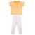 JusCubs Striped Top With Leggings Yellow Top