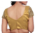 Gold Tissue blouse piece with embroidered sleeves (unstitched)