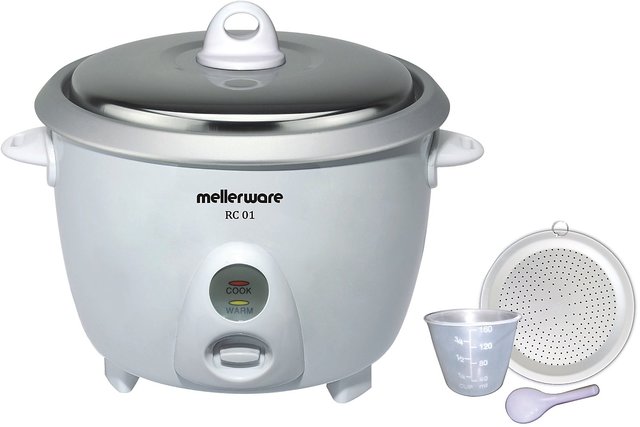 Mellerware RC 01 1.8 Litre Drum Type Rice Cooker White