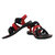 FTR Women's Red and Black Velcro Sandals