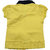 JusCubs Embroided Heart Collar Yellow Top