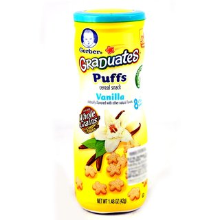 Buy Gerber Graduates puffs cereal Vanilla Online @ ₹599 from ShopClues