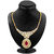 Sukkhi Attractive Gold Plated AD Necklace Set with Set of 5 Changeable Stone