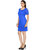 Klick2Style Blue Plain Bodycon Dresses For Women