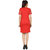 Klick2Style Red Plain Bodycon Dresses For Women