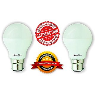 Buy Overdrive 9-Watt B22 Base LED Bulb (2 Pieces Offer Pack, Cool Day ...