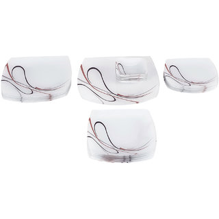 Buy arcofam Elegant White 25 Pcs Dinner Set Online @ ₹2899 from ShopClues