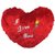 Tickles Red I Love You Heart Stuffed Soft Plush Toy 25 cm