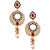 The Jewelbox 18K Gold Plated Long Chaand Bali American Diamond Earring For Women