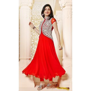 anarkali suit with koti