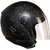 Stallion Helmet Half Face Black ( M )