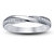 White Platinum Over 925 Silver Solid Band Ring in All Size Available For womens