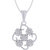 Jewelscart.In Fashion CZ Instyle Silver Plated Pendant Jewellery With Chain For Women