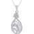 Jewelscart.In Fashion CZ Fanciful Silver Plated AD Pendant Jewellery With Chain For Woman