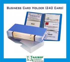 Business / Name Card Holder 240 Pc. P.P. Folding System (Set of 2)