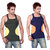 White Moon 222 Gym Vest - Pack of 2 (Blue_Green)
