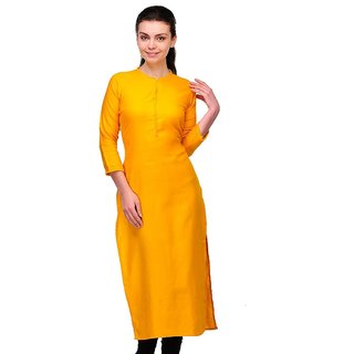 Neck design for yellow kurti clearance