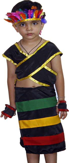 traditional dress of adivasi