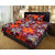 Akash Ganga 100 Cotton Double Bedsheet with 2 Pillow Covers (KM541)