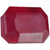Saffire Medium Light Red 36 Grams Natural Ruby Gemstone In Emerald Step Cut