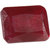Saffire Dark Red 4 Grams Natural Ruby Gemstone In Emerald Step Cut