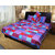 Akash Ganga 100 Cotton Double Bedsheet with 2 Pillow Covers (KM547)