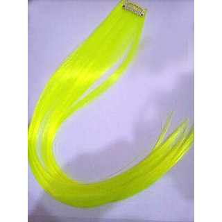Buy Neon Baby Lemon Hair Extension With Clip In Straight ...