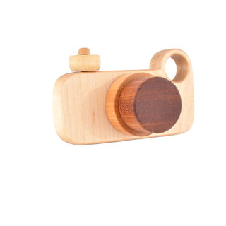Wooden Toy Camera - Eco-friendly Imagination Toy - Pretend Play for a Baby Toddler or a Preschoole