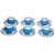 Blue Printed Ceramic Tea Cups n Saucers (Set of 6)