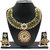 Zaveri Pearls RedBlue Alloy Gold Plated Necklace Set For Women