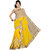 Aaina Yellow Chiffon Embroidered Saree With Blouse