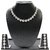 Zaveri Pearls Silver Plated Silver Alloy Necklace Set For Women