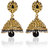 Zaveri Pearls Beautifully Carved Black Jhumki Earrings for Women- ZPFK2499