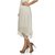 White cotton skirts for women - style-L