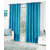 VAP Mart Polyester Faux Silk Eyelet Door Aqua Curtain-8Ft
