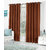 VAP Mart Polyester Faux Silk Eyelet Door Brown Curtain-7Ft