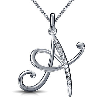 Platinum deals letter pendant