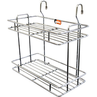 Buy Zinc Plus Multipurpose Rack Double (Wire) Online @ ₹890 from ShopClues