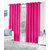 VAP Mart Set of 2 Polyester Faux Silk Eyelet Window PEACH Curtain-6Ft