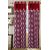 Surhome Polyester Multicolor Floral Eyelet Window  Door Single Curtain.To212