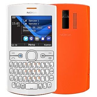 full body housing panel faceplate for nokia asha 205 white
