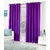 VAP Mart Polyester Faux Silk Eyelet Window Purple Curtain-5Ft
