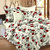 Ahmedabad Cotton Comfort Floral Cotton Single Bedsheet (Beige  Red) Acb30S00001