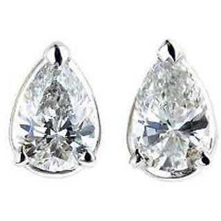 18 Kt Gold Fashionable Exclusive Solitaire Diamond Earring For Wedding Jewelry (Design 18)