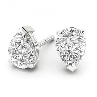 18 Kt Gold Fashionable Exclusive Solitaire Diamond Earring For Wedding Jewelry (Design 14)
