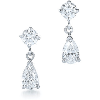 18 Kt Gold Fashionable Exclusive Solitaire Diamond Earring For Wedding Jewelry (Design 9)