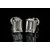 18 Kt White Gold Fashionable Emerald Solitaire Diamond Earring (Design 10)