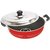 Meet Silicone Nonstick Deep Kadai with S.S.Lid,2Ltr,2-Piece,Black (DKD11)