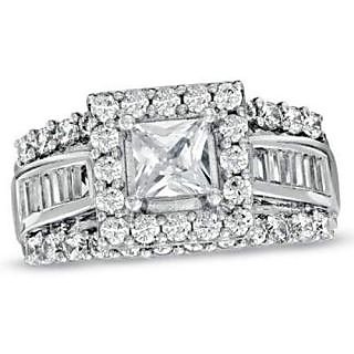 Fashionable Exclusive Princess Diamond Ring For Wedding Jewelry (Design 2)