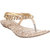 Ducara Gold Fabric Sandals